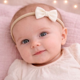 Βρεφική Κορδέλα για Νεογέννητο New born white 81124